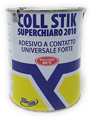 Sigill COLL STIK SUPERCHIARO 2010 - Adesivo a contatto universale forte resistente a 80°C, 750ml