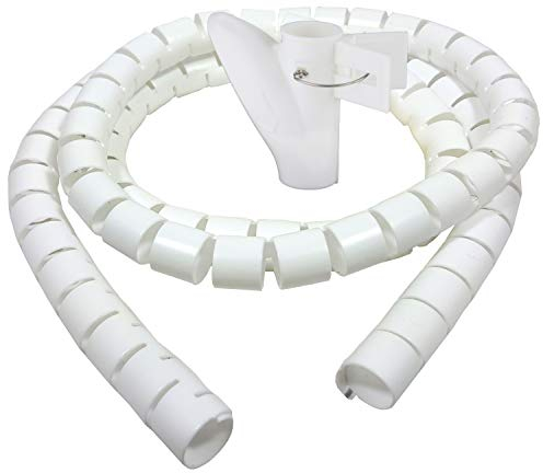 Bambelaa! Gaine Cable 3,0 m Conduit De Cable Bureau Gaine Spirale Flexible Gaine Spirale Pour Cable Electrique 20 mm Blanc