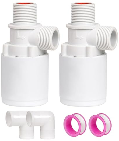 2 Pezzi 3/4 Valvola Automatica a Galleggiante Dispositivo di Riempimento Automatico del Livello Dell'Acqua per le Fontane Del Serbatoio Dell'Acqua Acquario Serbatoio Dell'Autolavaggio (3/4)