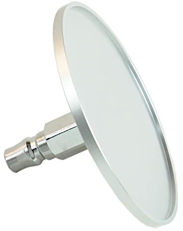 Fredorch Adaptador de consolador con ventosa para máquina sexual, soporte de ventosa grande de 3,86 pulgadas (0-9,5 cm), accesorios para máquina sexual (plateado)