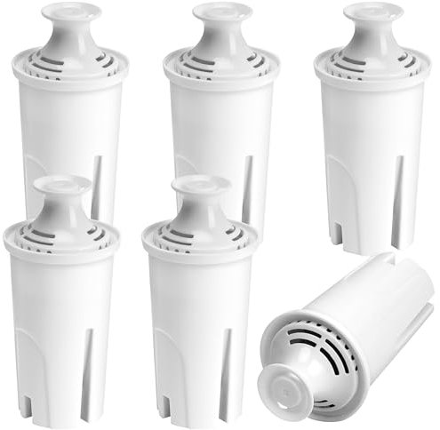 APPLIANCEMATES 6er-Pack Ersatzfilter für Brita Krug und Spender, Wasserfilter kompatibel mit Britta OB03, 0B03, Classic 35557, Mavea 107007, Everyday, Marina, Grand, Lake und mehr