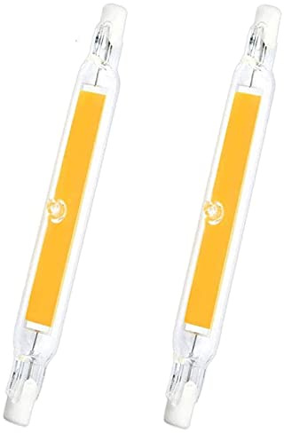 Qixivcom R7s LED Bulbs 118mm 20W LED COB Light Double Ended LED Bulbs 150W Halogen Bulb Replacement Dimmable Warm White 3000K 120V J Type R7s Floodlight J118 Landscape Lights Work Lighting,2 Pack