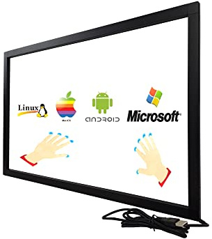 DeYoWo 43 Zoll Infrarot-Touchscreen-Rahmen, IR-Touchscreen-Overlay, Touchscreen-Panel, Freier Treiber