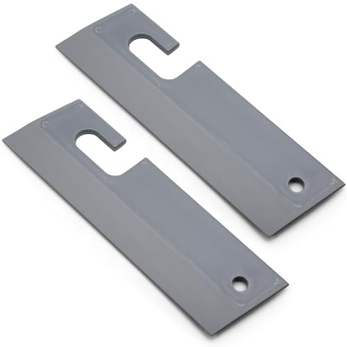 Coufce 2 rasquetas de silicona de 7.6 pulgadas, color gris, suave, limpiador de agua con agujero para colgar, hoja de ventana de coche, herramienta de limpieza flexible para puertas de ducha, espejo,