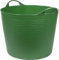 Flexible Wanne Eimer/Wäschekorb rund grün 45 Liter - Aufbewahrungskörbe - 37 x 45 cm