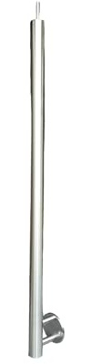 Edelstahl Geländerpfosten 1000mm Handlauf-Träger - 42,4mm - Wangemontage - Fassadenmontage