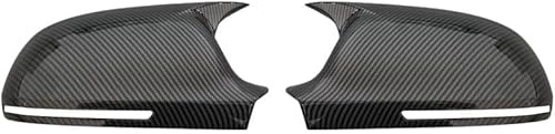 TIUEO Ricambio Specchietti Esterni per Audi A4 A5 B8 A3 8P A6 C6 Q3 Calotta Specchietto Retrovisore a Sinistra Destra Coperchi a Specchio Laterale Accessori Auto Tuning, 1 Pair Carbon Fiber