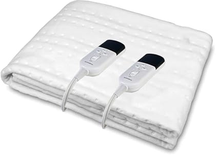 Couverture électrique Couverture électrique à double commande 160 * 140 cm Coussin chauffant avec fonction minuterie 220V Couverture électrique Matelas thermique Chauffe-lit