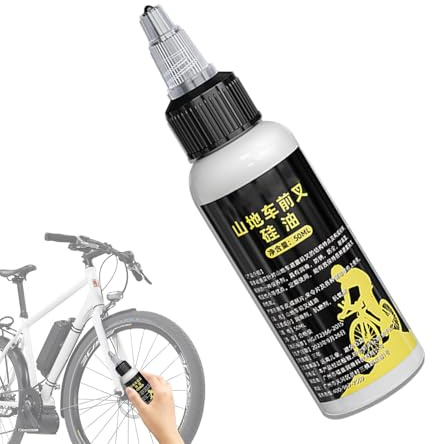 Stronrive Huile d'Entretien du Cycle,Cycle d'Huile d'Entretien - Huile lubrifiante pour fourchettes, graisse de Silicone, 50ml,Huile d'entretien antirouille polyvalente, accessoires de moto, longue