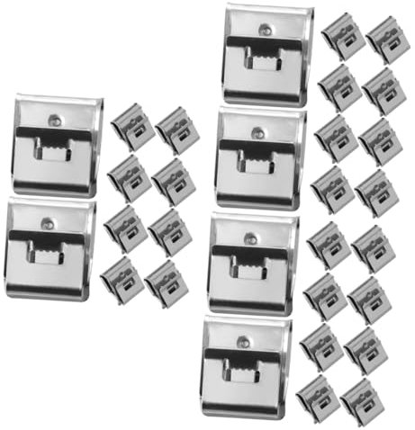 JECOMPRIS 165pezzi Clip Per Cavi Acciaio Inossidabile Da Fissaggio Sicuro Per Pannelli Fotovoltaici Installazione Facile e Pratica Per Manutenzione Efficiente Di Impianti