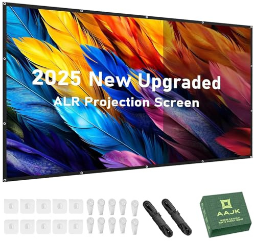 ALR 4K 16:9 HD Projection Screen, Anti-Wrinkle Foldable Portable Projector Screen for Home Cinema, Outdoor and Indoor, Double-Sided Projection (120 Inch Pro) | ALR Projector Screen, Waterproof, 16:9, Foldable, Home Theater Outdoor Indoor Support