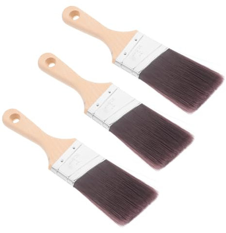 Angoily 3Pcs Silk Bristle Pincel Pincelado Pincel De Pintura Arte Pintor Pintor Pincel Fusion Pintura Mineral Pintura Sintética Pintura Pintura Cordeador De Manchas Aplicador Pinturas