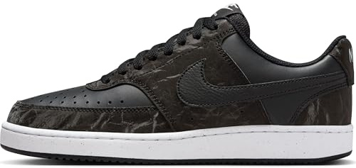 NIKE Court Vision Low, Sneaker Donna, Bianco e Nero, 40 EU