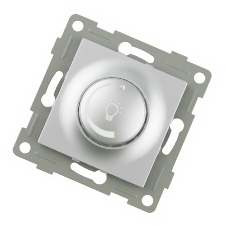 VoltShine Interrupteur variateur LED - Interrupteur encastré, variateur d'intensité, compatible avec les lumières LED, design moderne et efficace, installation facile