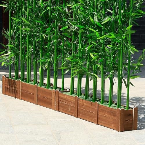 Pantalla de privacidad de seto artificial, resistente a los rayos UV, plantas falsas para jardín, oficina, balcón