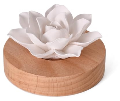Aroma Diffuser für Duftöle, Diffuser Ätherische Öle mit Duftstein, Diffusers Ätherische Öle Ornament Duftstein, Lotusblüte Deko Duftsteins, für Schlafzimmer, Badezimmer, Büro,Entspannung, Meditation