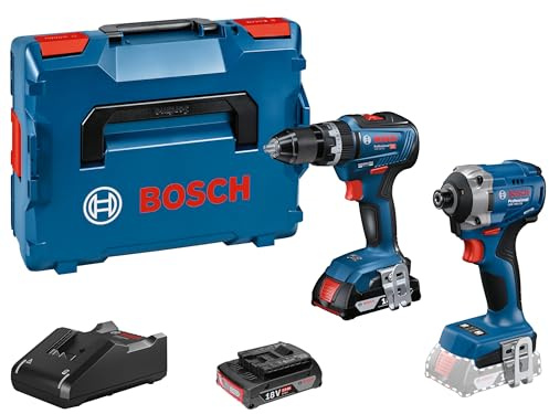 GSB 18V-55 Combi Drill and GDR 18V-215 Impact Driver Twin Kit