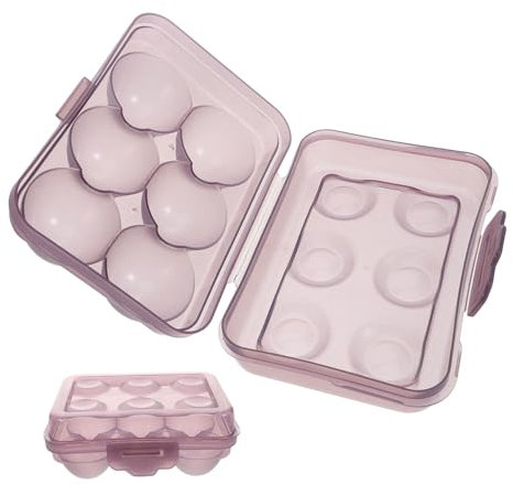 LALAFINA Contenedor de Huevos Portátil de Ranuras para Camping y Picnic Huevera Transparente de Plástico para Refrigerador Organizador de Huevos Antichoque que Mantiene