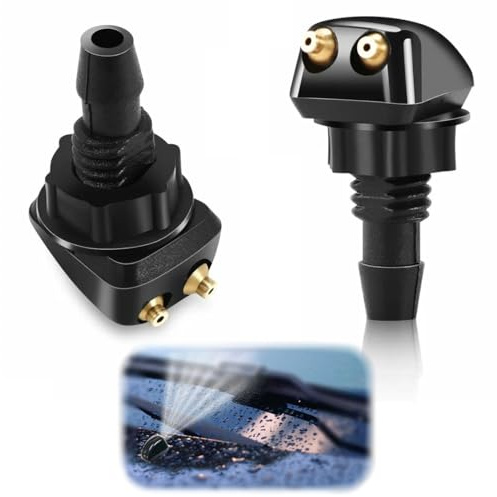 TEOZBLU 2 Pezzi Ugello Tergicristalli, Ugello Lavavetro per Getto d'Acqua per Tergicristallo Pompe Lavavetri Auto, per Toyota/Honda/Buick/Chevrolet/Ford