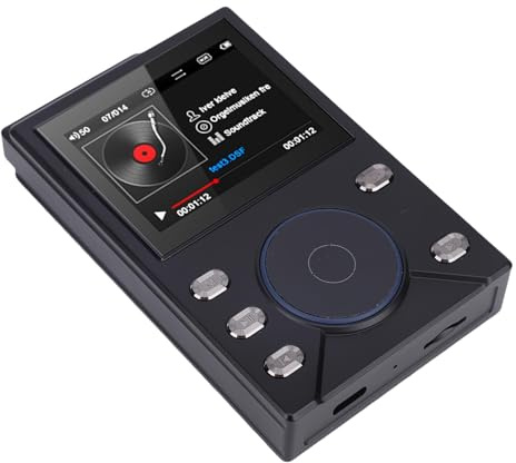 Cuifati Lettore MP3 HiFi con Bluetooth 5.4, Lettore FLAC DSD Lossless, Audio Digitale Audio Portatile Ad Alta Risoluzione con 16 GB di RAM, Supporto Fino a 512 GB