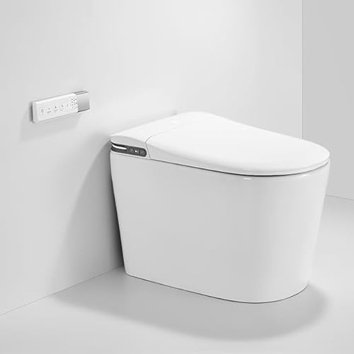 Toilettes intelligentes A715 (avec réservoir) | Décharge automatique | Siège chauffant | Réservoir intégré | Télécommande | Température de l'eau | Panneau numérique.
