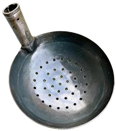 Pelle À Boue en Métal - Outil De Nettoyage De Fosse Septique | Louche D'extérieur pour Eaux Usées Et Boues | ÉCumoir Robuste pour Ferme, Gouttières Et Drainage, Modèle avec Ou sans Trous