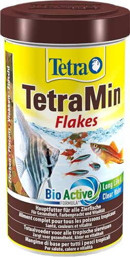 TetraMin Flakes Nutri Evolution - Aliment Complet en Flocons aux Ingrédients Naturels pour Poissons Tropicaux – Recette améliorée Sans conservateurs ajoutés Sans colorants - Boîte PET recyclé - 500 ml