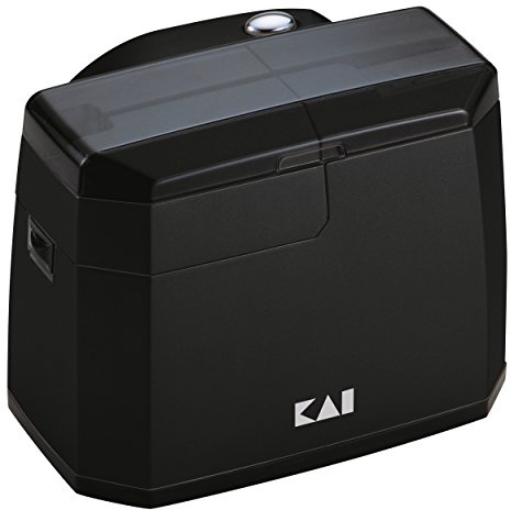 KAI Elektrischer Messerschärfer 15° Winkel AP-118 mit keramischer Schleifeinheit mit rutschfesten Standfüße, Abmessungen 13,8 x 11,1 x 10,5 cm OHNE Poliereinheit, extreme Schärfe Messerschärfer