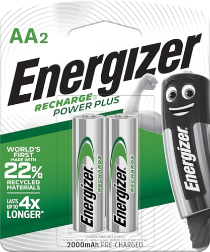 Energizer Energizer_AAX2_1500 mAh Recharge Power Plus AA Nh-15Bp2 Lot de 2 Piles