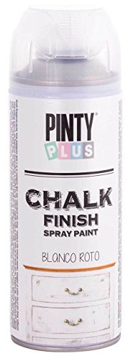 PintyPlus Bombe de peinture à la craie 400 ml, couleurs assorties et tailles (1 canette, blanc cassé)