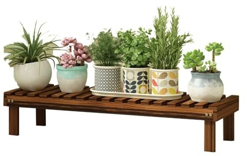 Supporto per Fiori in Legno con Gradini da Giardino Supporto per Piante Verdi da Balcone Supporto per Vasi da Fiori per Soggiorno Supporto per Decorazioni da Giardino