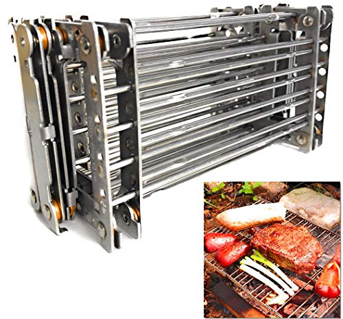 Bitty Big Q Campinggrill aus 316 Edelstahl, ultrakompakt, tragbar, leicht