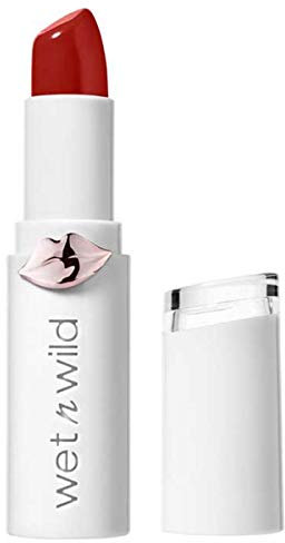 Wet n Wild Megalast Lipstick, Rouge à Lèvres Hydratant Longue Durée avec un Fini Brillant et Crémeux, Infusé de Beurre de Murumuru et d'Extraits Naturels de Plantes Marines, Nuance Fire-Fighting