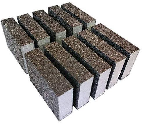 10x Profi Schleifschwamm Set Schleifklotz Schleifvlies Holz Körnung 220