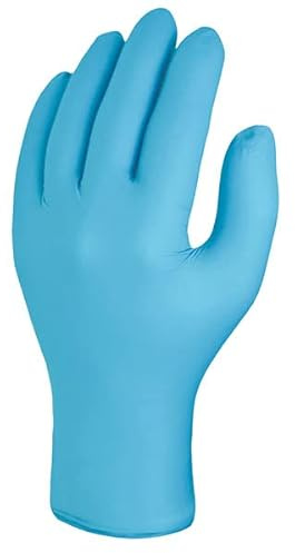 Skytec TX424 Blue (Box of 100) Disposable Nitrile Gloves - Multipurpose Latex Free Examination Gloves with High Grip