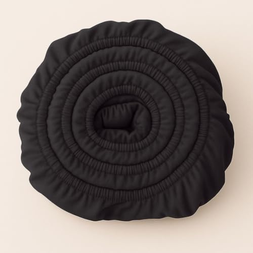 COZY HEAVEN | Luxus Lyocell Spannbettlaken (Tencel™) | Gewonnen aus Eukalyptus u.a. | Ultra Weich | Bis 30cm Höhe | Mit Seitenkennzeichnung | Atmungsaktiv | Ganzjährig geeignet (Night Grey, 90x200)