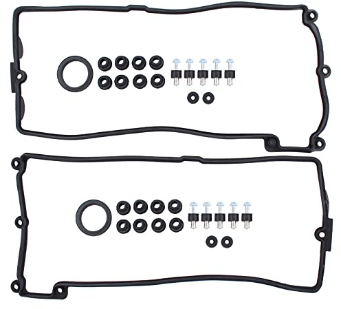NewYall Left and Right Engine Valve Cover Gasket Set for BMW 545i/645Ci 2004-2005, 550i/650i 2006-2010, 745Li/745i 2002-2005, 750Li/750i 2006-2008, Alpina B7 2007-2008, X5 2004-2010