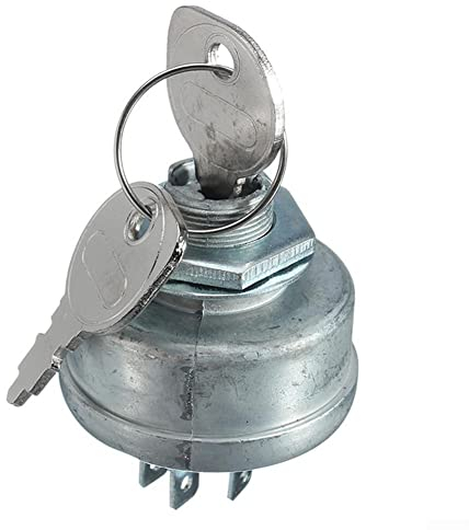 Serrure d'allumage universelle pour 725-0267A Interrupteur d'allumage avec 2 clés pour tracteur, remorqueur, moto, tondeuse à gazon