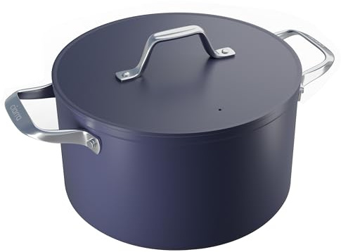 Ciarra Beyond - Cocotte - Faitout 24cm - 5.9L - Revêtement Antiadhésif - Marmite avec Couvercle - Tous Feux dont Induction - Non Toxique - sans PTFE et PFOA - Bleu