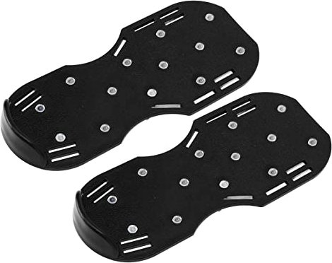 Fockety Manual Lawn Scarifier, Plastic Grass Shoes, One-time Molded for the Construction Industry (Black)