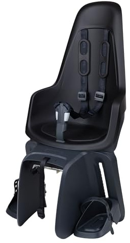 BOBIKE 8012100025 - Rücksitz ECO ONE MAXI mit E-BD-System für Fahrräder mit 26”-29” Rädern, geeignet für Kinder mit einem Maximalgewicht von 22 kg, mit Befestigung am Gepäckträger in der Farbe ECO