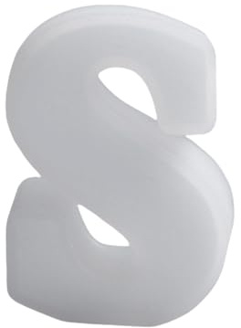 Silikonformen Gießformen，Silikonform Buchstaben Klein, DIY Silikon Gießform，Gipsformen zum Gießen, Epoxidharz Formen Buchstaben (S)