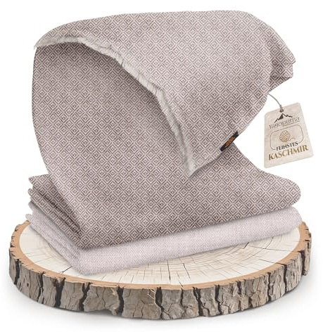 yanopurna Kaschmirdecke – Handgewebte Sofaüberwurf Decke aus 100% Kaschmirwolle – 135 x 270 cm Weiche und gemütliche Kuscheldecke für Couch und Stuhl – Hergestellt in Nepal