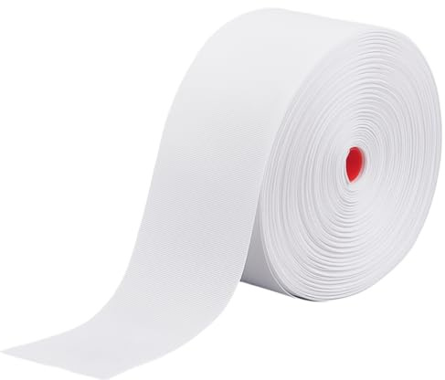 BENECREAT 25 m weißes Vorhangband, 83 mm einnähbares Vorhangband, exquisites Vorhangzubehör für Vorhänge, DIY-Faltenvorhänge und Gardinenhaken