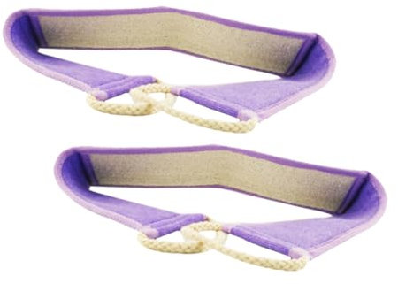 Healeved 2stücke Rücken Peeling Waschlappen Mit Griffen Elastischer Rückenwaschlappen Peeling Duschhandtuch Für Tiefenreinigung Körperpeelingwaschlappen Für Männer Und Frauen