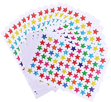 Vaguelly Hand Aufkleber 100 Blätter Kinder Stern Aufkleber Handwerk Aufkleber Spielzeug Selbst-kleber Dekorative