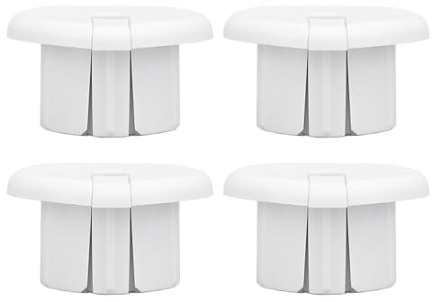 HUSHUI 4Pcs Satellite Cable Wall Bushing Professional Wall Hole Feed Through Cable Bushing Set for Dishy Router Ethernet Adapter Cable (White)