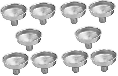 Cabilock 10 Mini Imbuti in Acciaio Inossidabile Piccoli Imbuti Multiuso Con Setaccio Per Il Trasferimento Di Liquidi