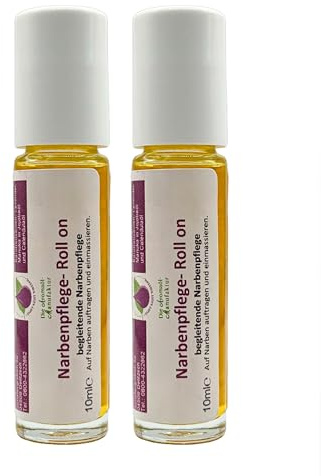 Die Aromaölmanufaktur Narbenpflege Roll on Aroma-Öl 10ml Doppelpack - Narbenroller zur Unterstützung der Wundheilung und Narbenbildung, 100% natürliche ätherische Öle | Narbenpflege im Sparpack, praktisch für unterwegs, intensiv pflegend, elastizitätsfördernd & reizlindernd, natürlich