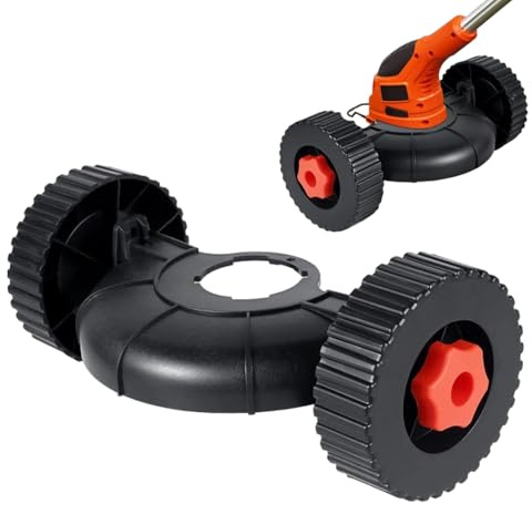 Ruedas para Desbrozadora,Rueda Auxiliar Ajustable para Cortacésped | Piezas para Cortacésped de Jardinería Patio Granja Césped y Áreas Exteriores